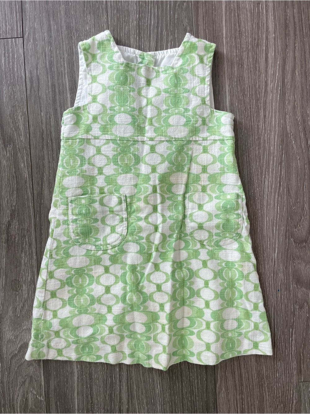 Papo d’ Anjo Green & White Graphic Shift Dress